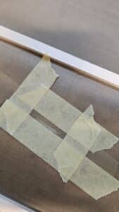 Forberedelse - inddæk området med malertape